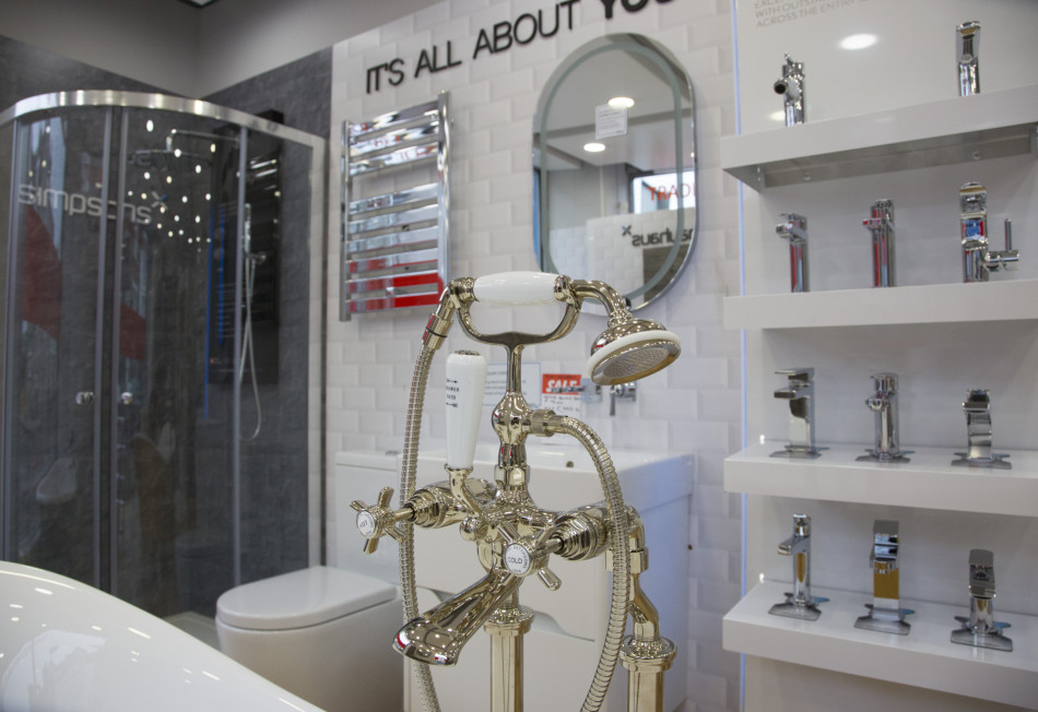 Plumbing At Source - Showroom Interior - Freestanding Bath Shower Mixer
