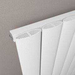 Malmesbury 1200 x 470mm Aluminium Radiator - Matt White