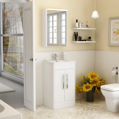 Suburb 500 Floor Standing 2 Door In White