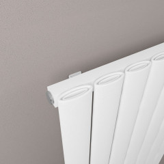 Sandhurst 1800 x 485mm Aluminium Radiator - Matt White
