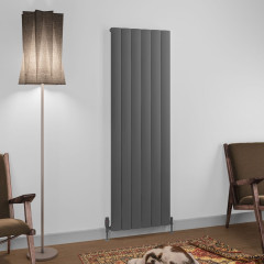Tordino 1800 x 565mm Aluminium Radiator - Matt Anthracite