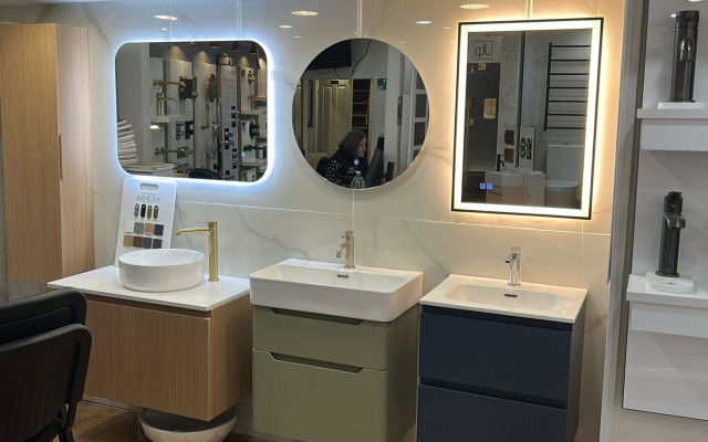 Stylish basin units on display at Plumbing At Source.