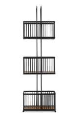 QM240021 Three Tier Freestanding Caddy Bamboo - Front