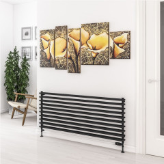 Murano 600 x 1400mm Radiator - Matt Black