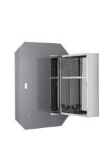 WC753005 Bevel-Edged Lozenge Cabinet-angle-left-open-2