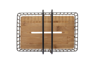 QM240021 Three Tier Freestanding Caddy Bamboo - Top