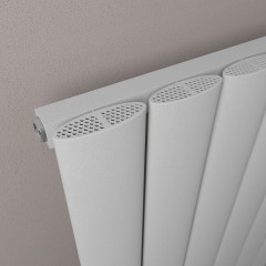 Malmesbury 1200 x 470mm Aluminium Radiator - Matt Grey