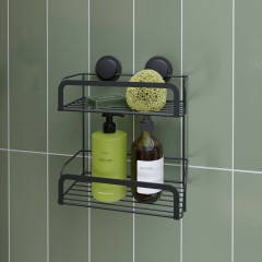 QM290521 SNL 2-Tier Cosmetic Basket Black