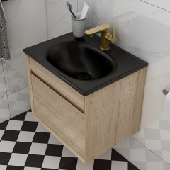 Alma 500 Natural Oak Black Basin