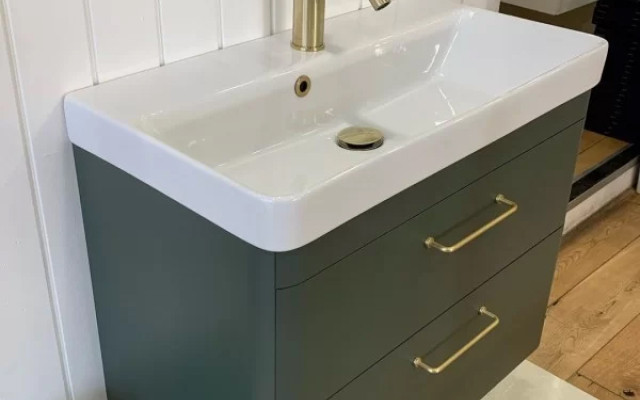 Green-vanity-unit