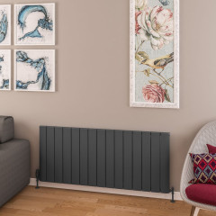 Withington 600 x 1420mm Aluminium Radiator - Matt Anthracite