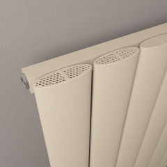 Malmesbury 1200 x 565mm Aluminium Radiator - Matt Cappuccino