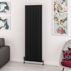 Withington 1800 x 565mm Aluminium Radiator - Matt Black
