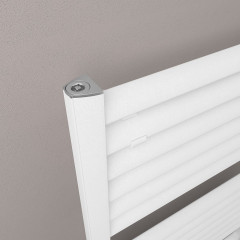 Velor 1200 x 600mm Towel Aluminium Rail - Matt White